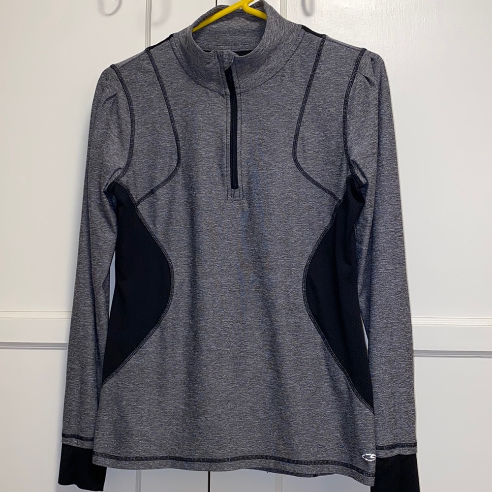 C9 by Champion Small Quarter Zip Athletic Gray Lightweight Pullover